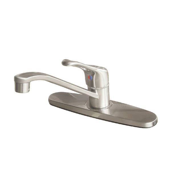 Centerset Kitchen Faucet, Brushed Nickel
